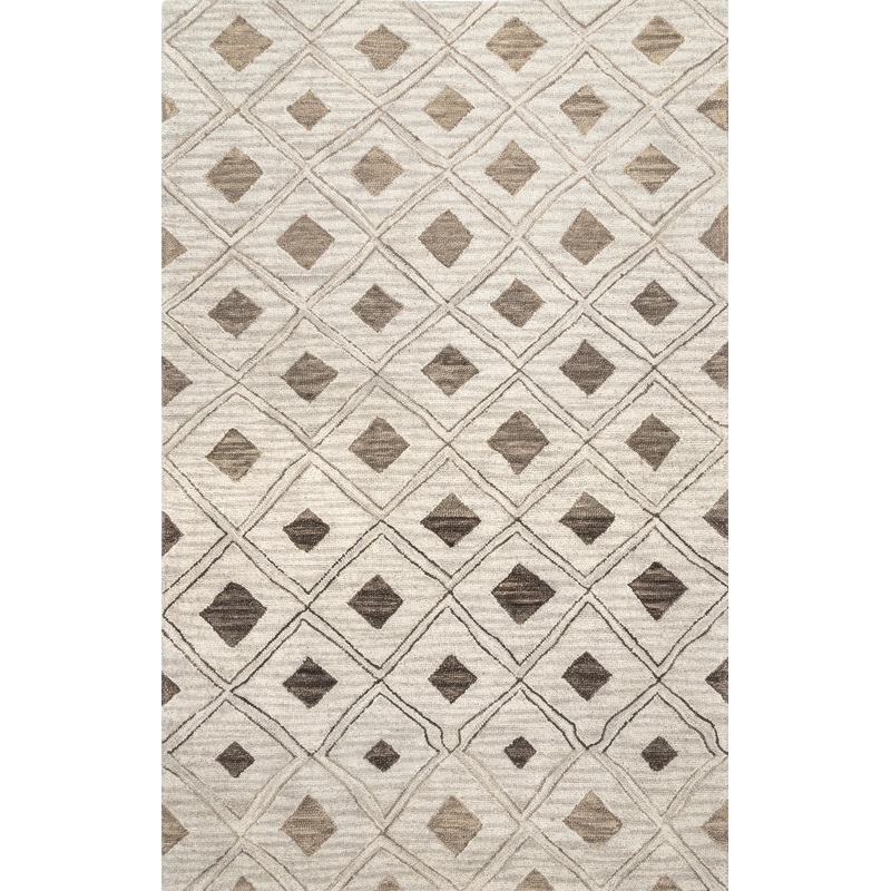 Coco Trellis Wool Rug | Beige