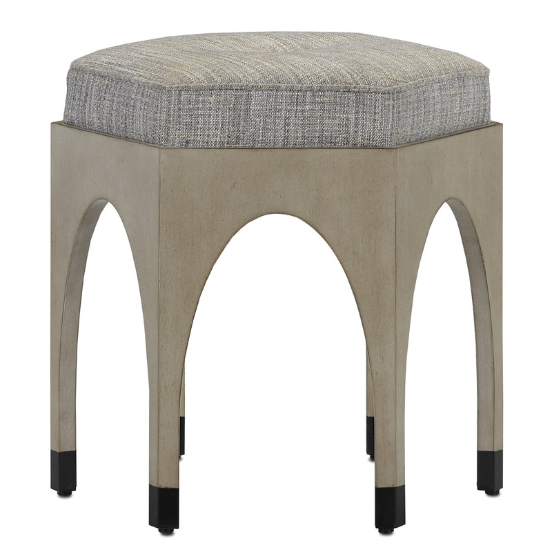 Dyer Denim Oyster Ottoman