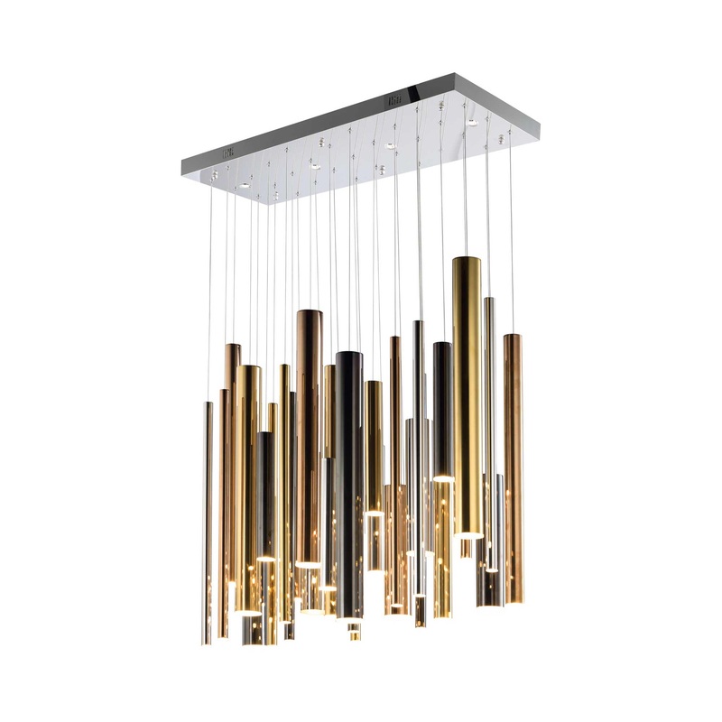 Flute LED Multi Light Pendant Light