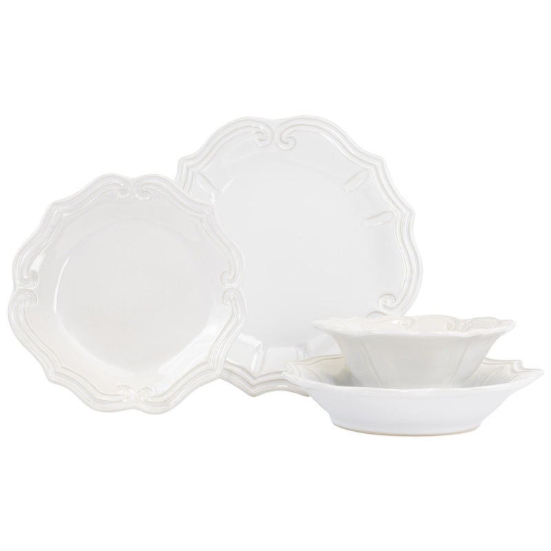 VIETRI: Incanto Stone Baroque Four-Piece Place Setting
