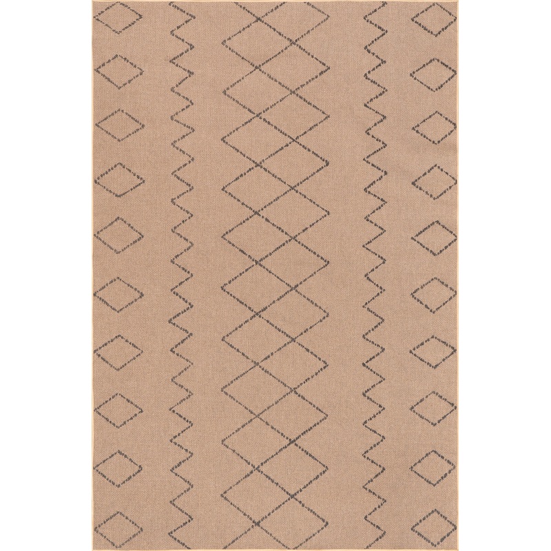 Alexandra Easy-Jute Washable Zig Zag Rug | Natural