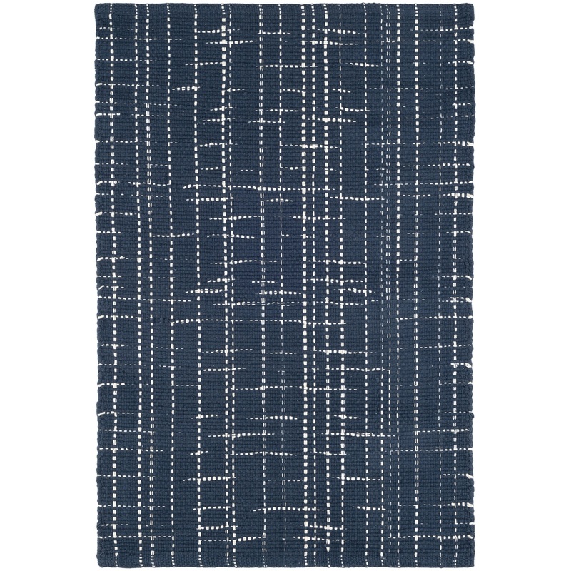 Bluffton Handwoven Cotton Rug | Navy