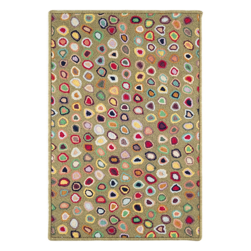 Cat’s Paw Hand Micro Hooked Wool Custom Rug | Sage