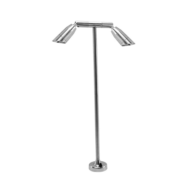 Focus Industries BQTCD02 Series Twin Angled Bullet 14W LED BBQ Light with Commercial Deck Base