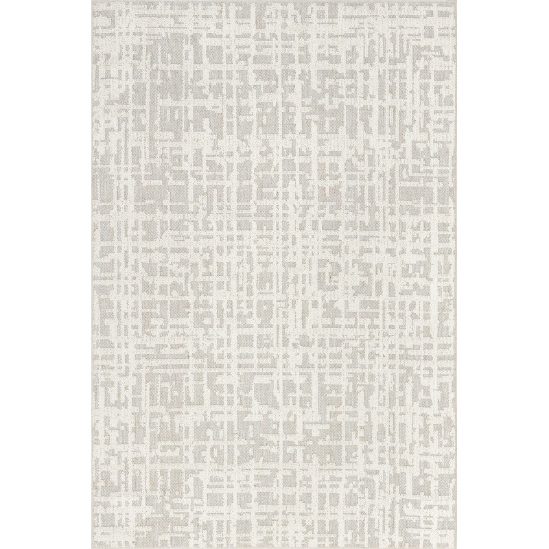 Helga Abstract Washable Rug | Light Grey