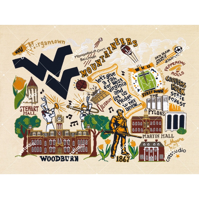 West Virginia University Collegiate Fine Art Print
