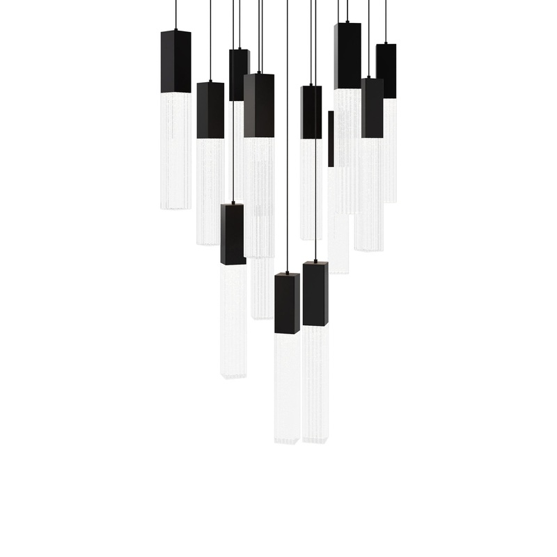 Cinema Square LED Multi Light Pendant Light