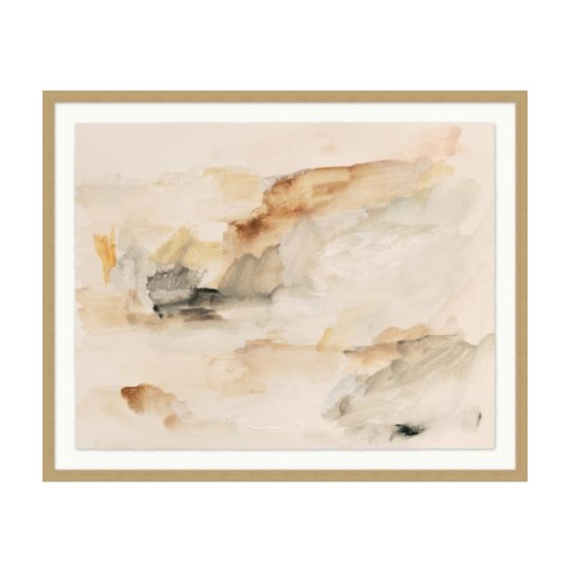 “Pastel Fields I” Framed Art Print