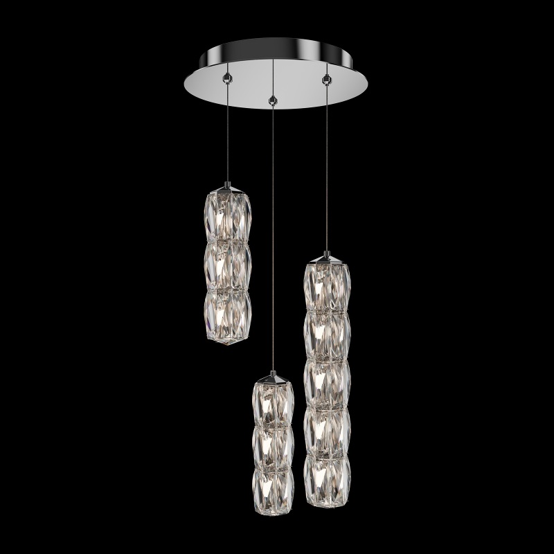 Schonbek S26503 Verve LED 3-lt 12″ LED Pendant, CCT Selectable