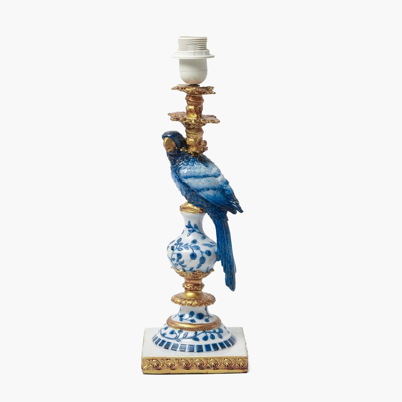 Blue Parrot Lamp