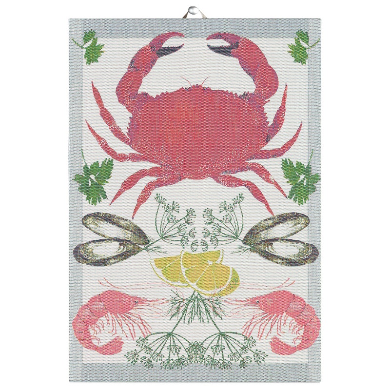 Seafood Organic Cotton Tea Towel