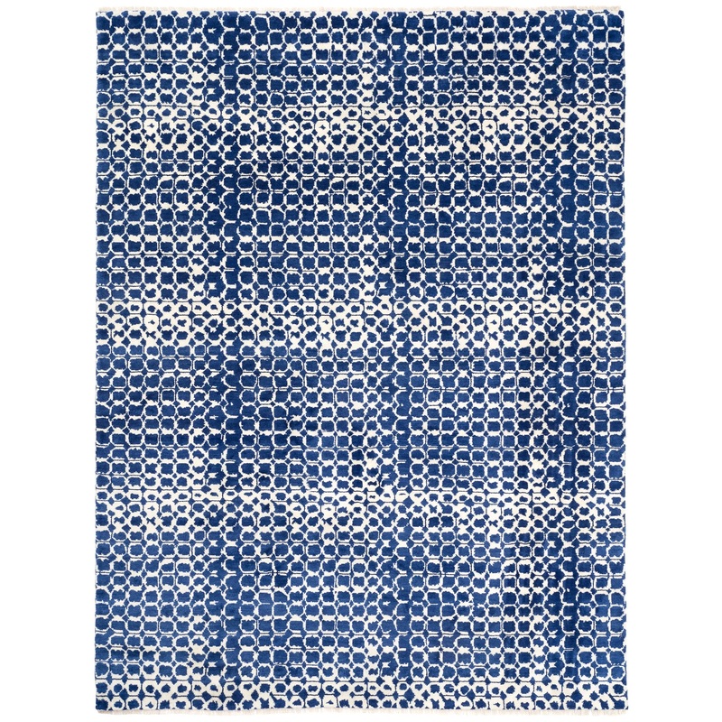 Argo Hand Knotted Wool Rug | Navy