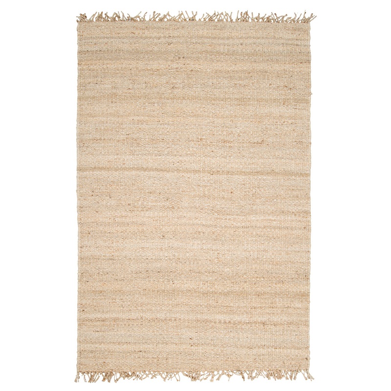 Jenna Hand-Woven Bleached Jute Rug