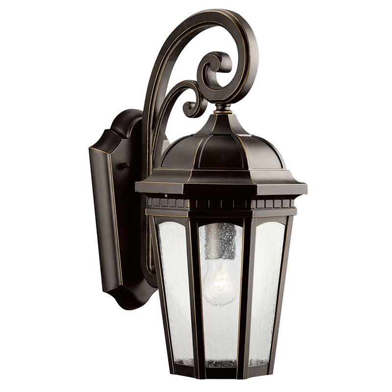 Kichler 9033 Courtyard 1-lt 18″ Tall Outdoor Wall Light