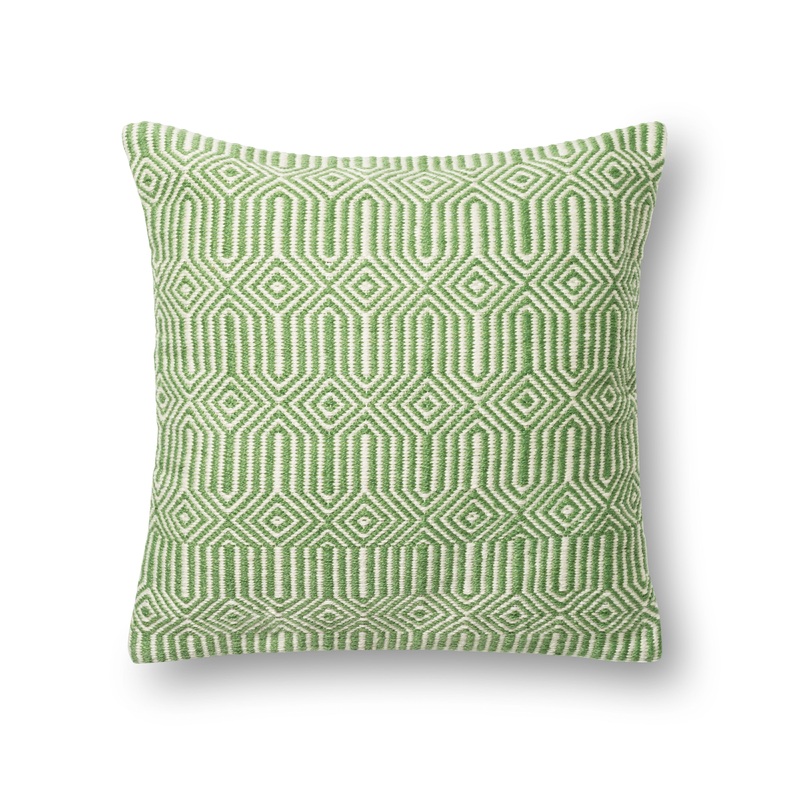 Loloi Pillow | Green / Ivory
