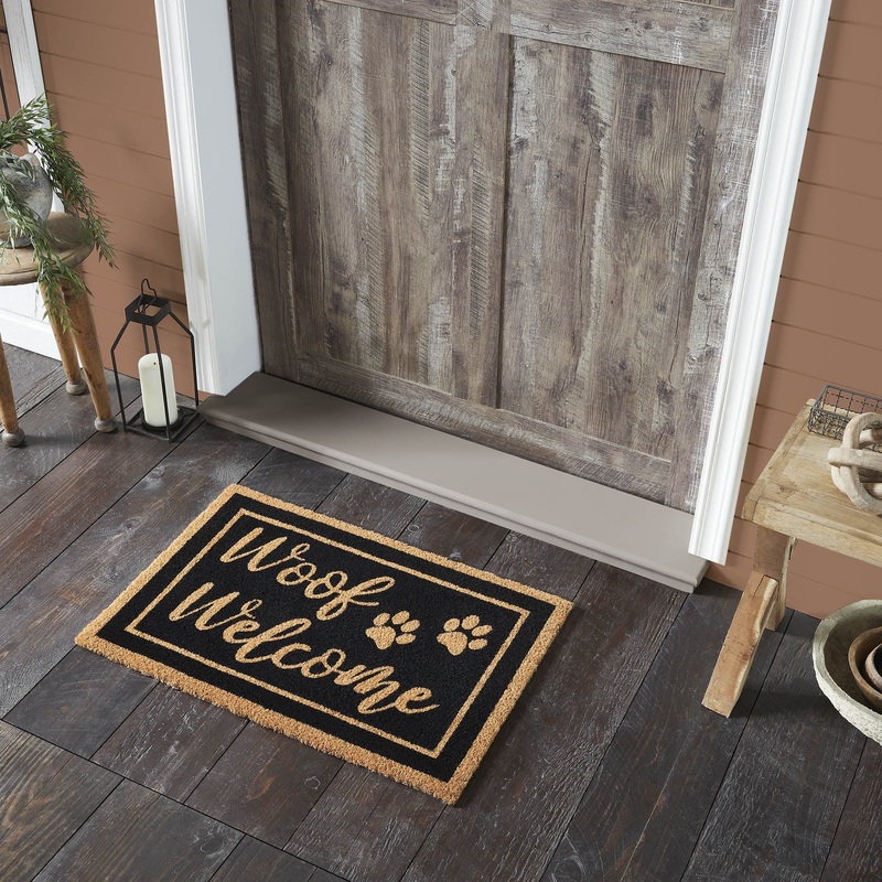 Woof Welcome Coir Rug Rect 20×30