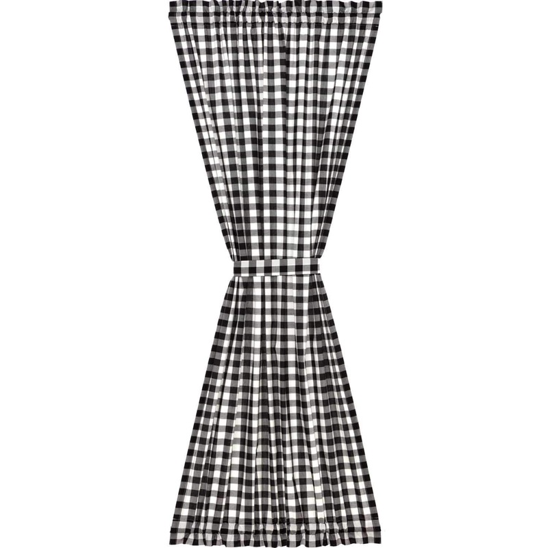 Annie Buffalo Black Check Door Panel 72×42