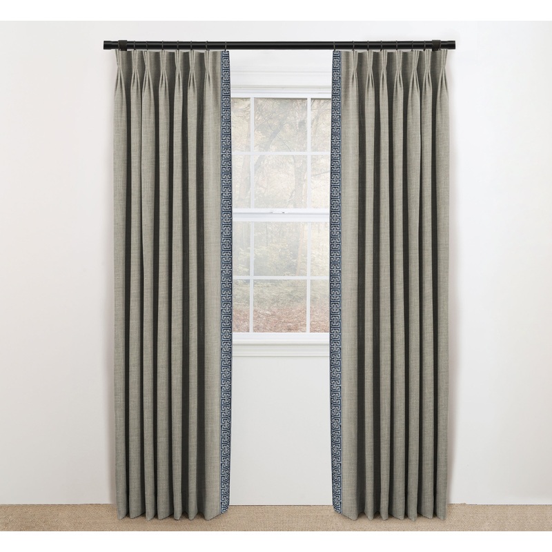 Drapery Panel-Modern Navy