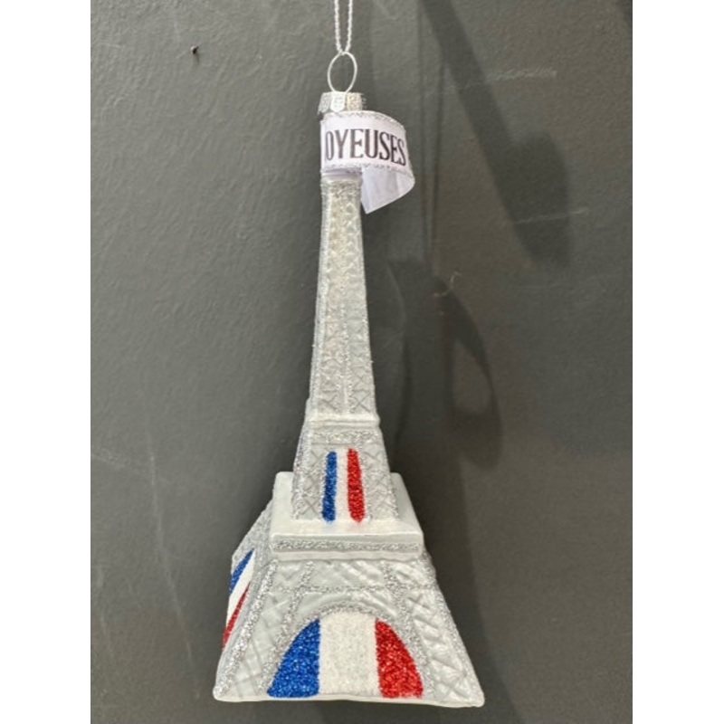 Eiffel Tower Ornament- Sliver