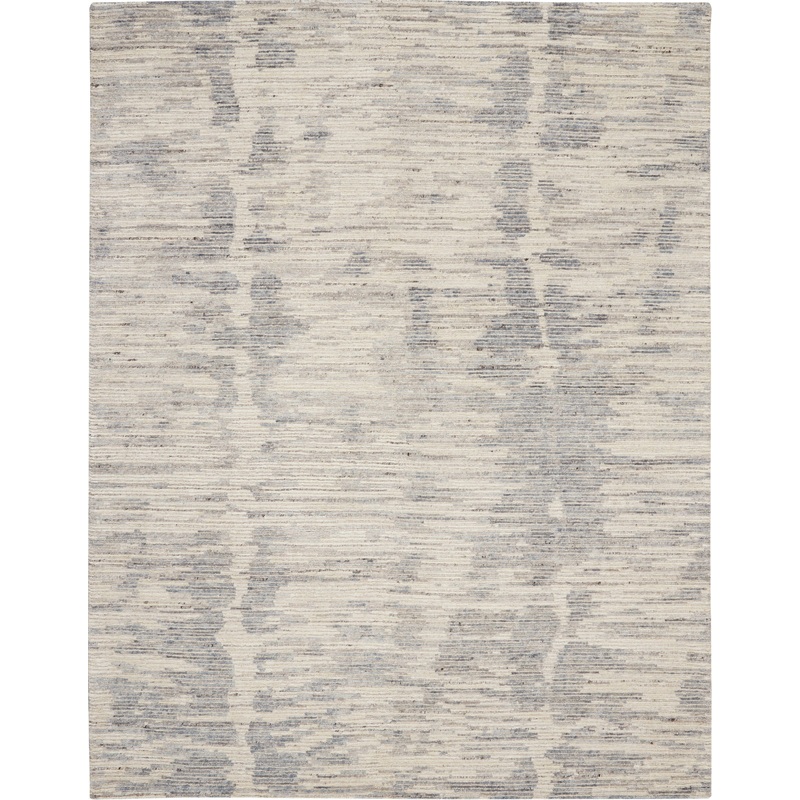 Nourison Ocean 5’6″ x 7’5″ Ivory/Slate Modern Indoor Rug