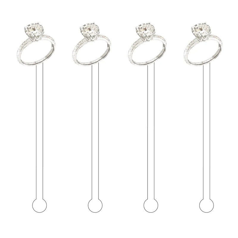 Solitaire Ring Stir Sticks
