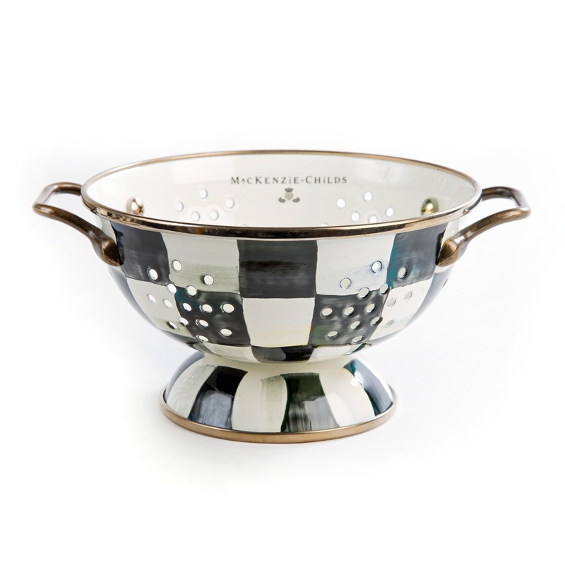 Courtly Check Enamel Colander – Small