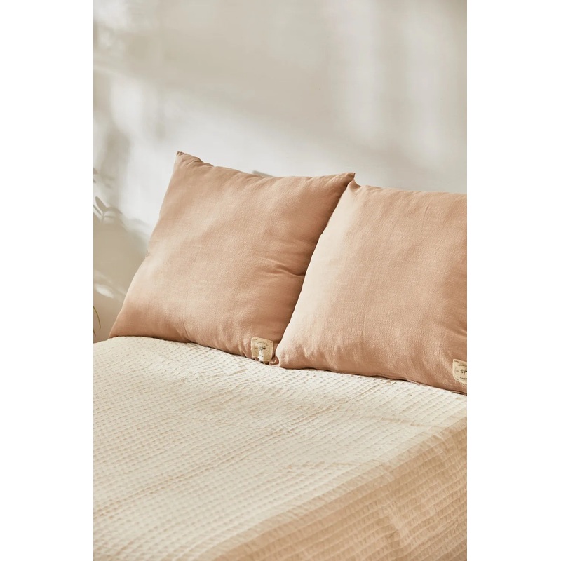 Funda de cojn grande de 80 cm beige Gavema