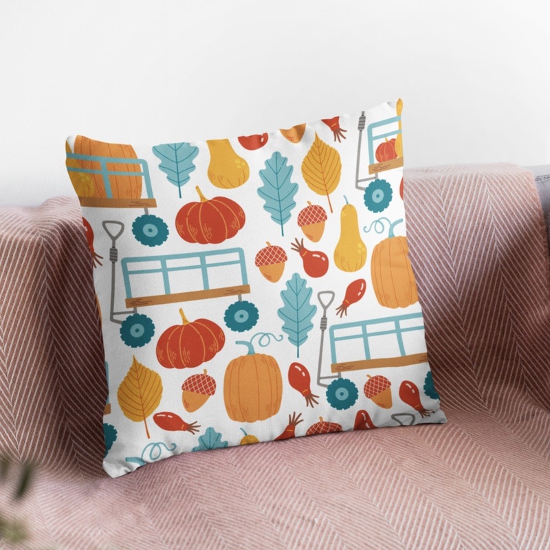 Pumpkin Pattern Cushion Cover