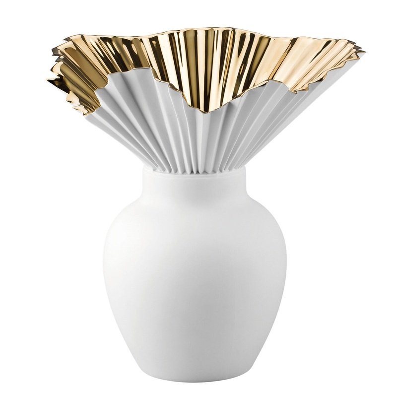 Rosenthal Vase Falda Gold