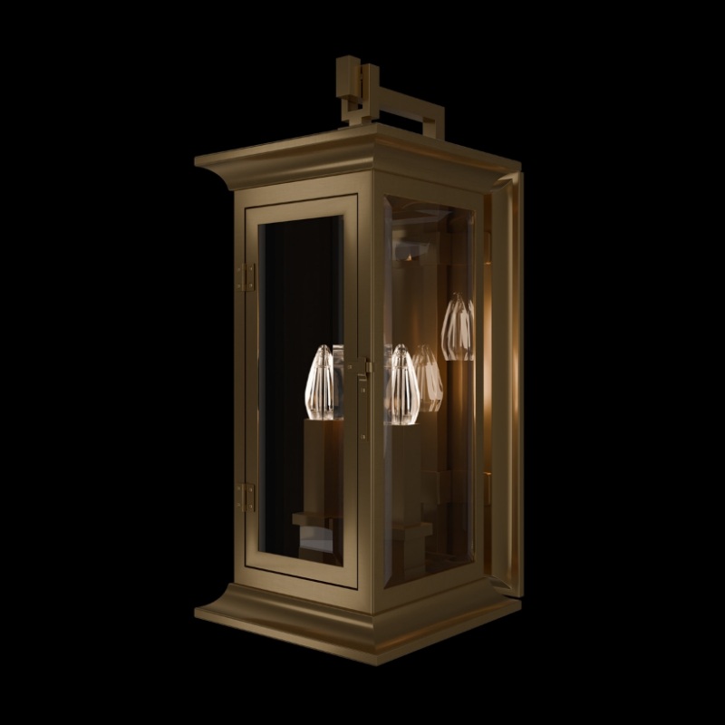 Schonbek SW33520 Dresden 3-lt 20″ Tall Outdoor Wall Sconce