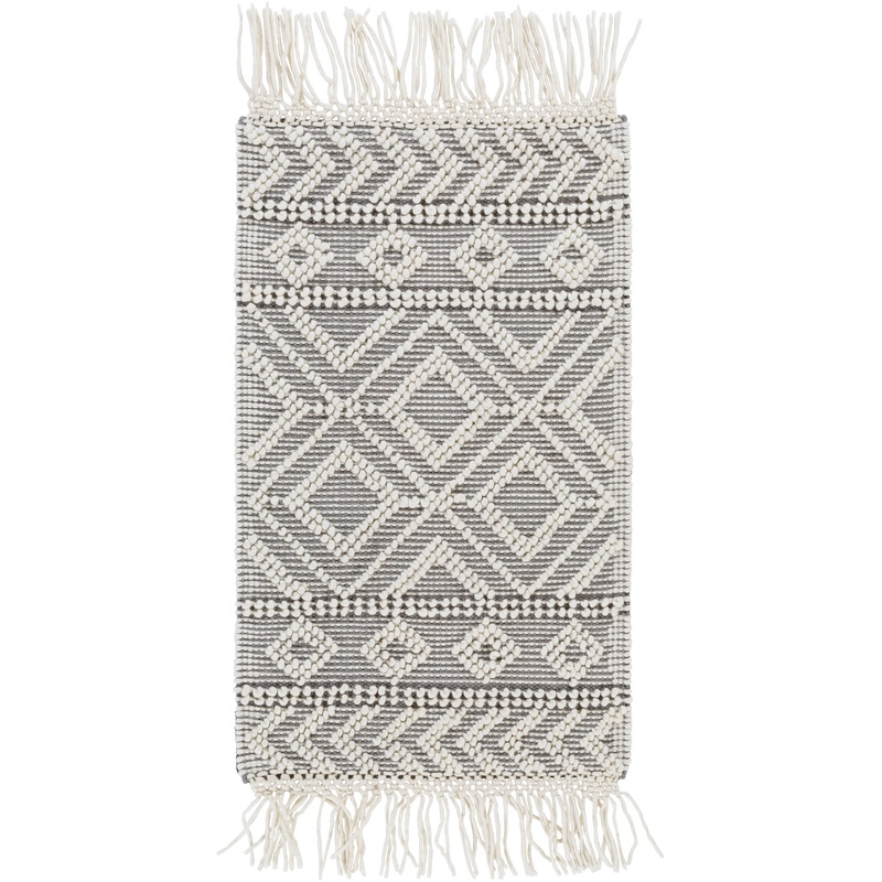 Farmhouse Tassels 23232 Hand Woven Wool Indoor Area Rug by Surya Rugs