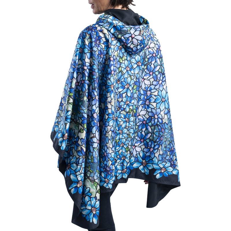 Fine Art RainCaper – Tiffany Clematis Travel Cape