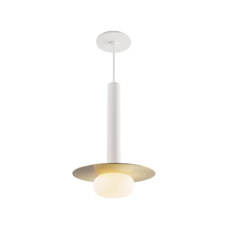 Koncept CMP-S1-S-12 Combi LED Pendant, Metal Plate with Frosted Glass Ball