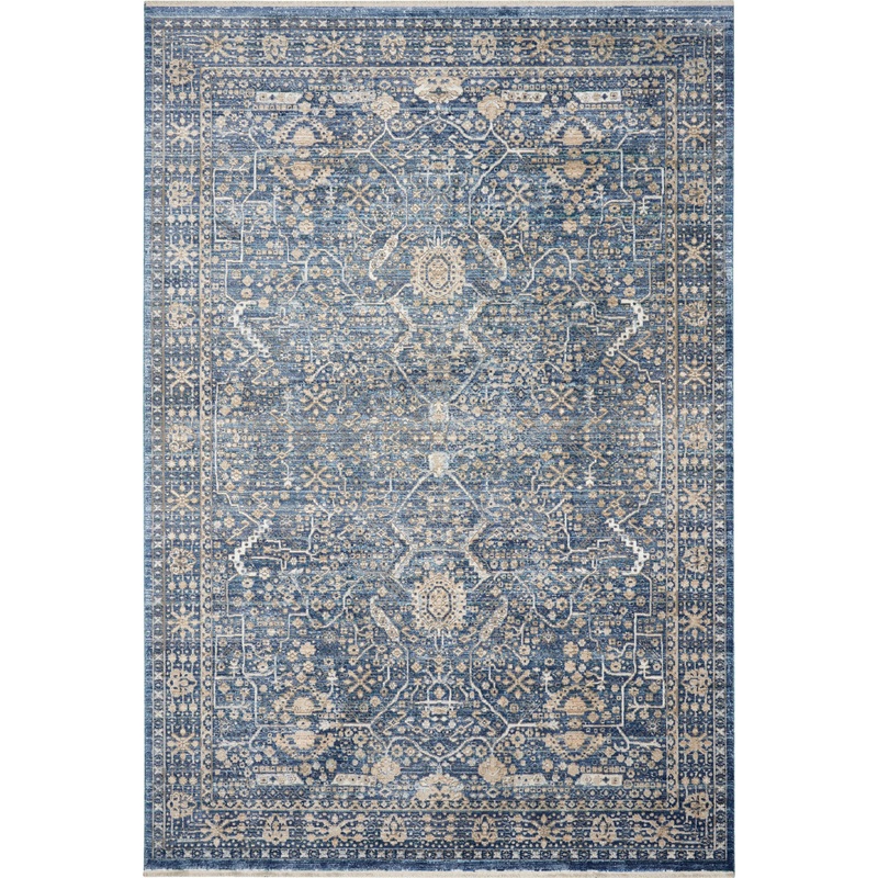 Nourison Lustrous Weave 3’10” x 5’10” Blue Vintage Indoor Rug