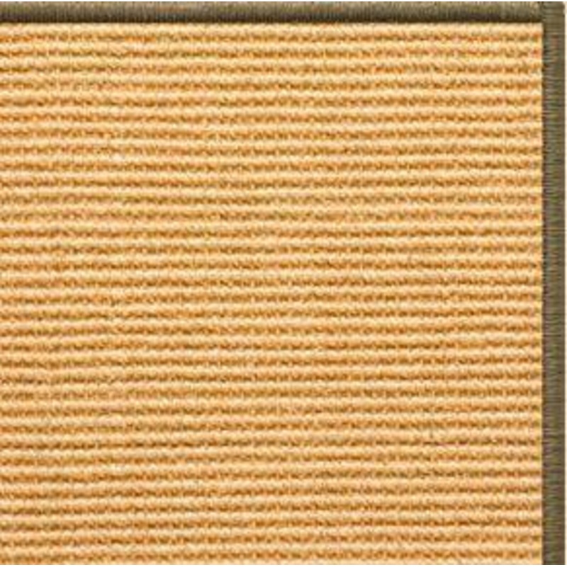 Tan Sisal Rug with Serged Border (Color 10639)