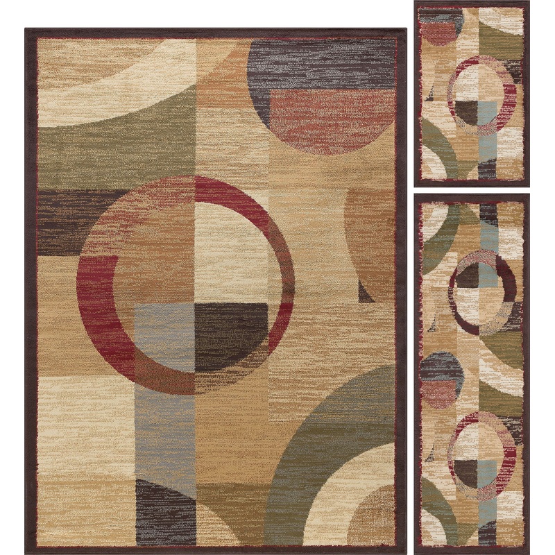 Tayse Geometric Area Rug ELG51-Kelsey Contemporary Cut Pile Indoor Polypropylene