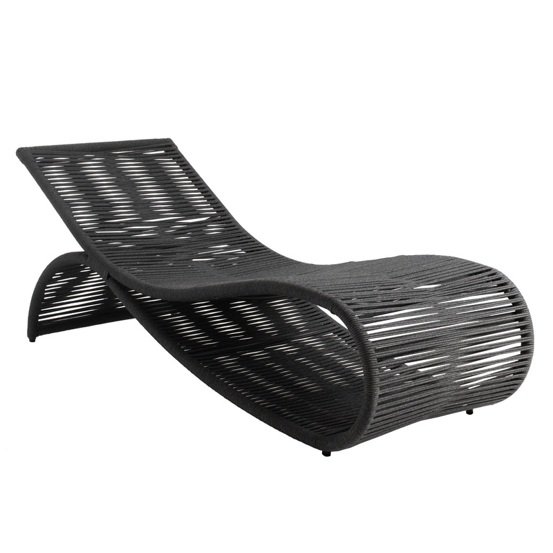 Crest Outdoor Chaise | Grey