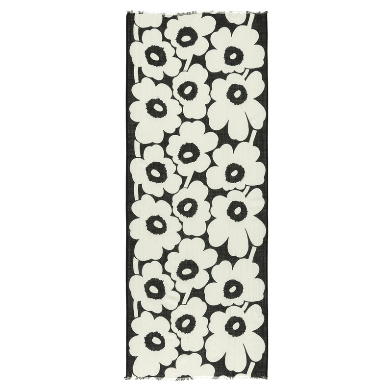 Fiore Unikko Scarf, Black / White
