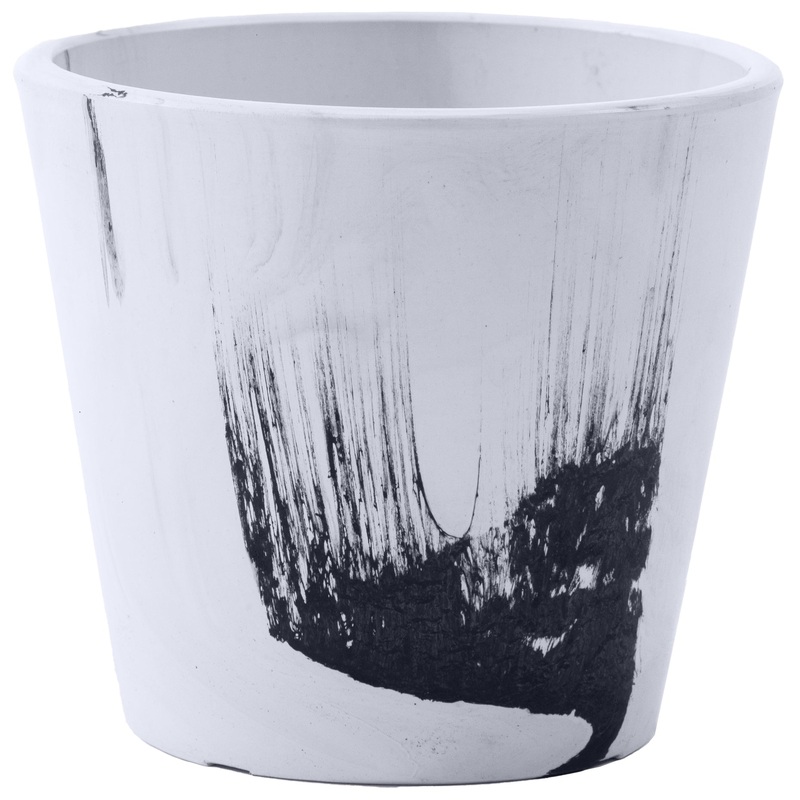 Gardener Select White & Black Mixed Small Stone Planters