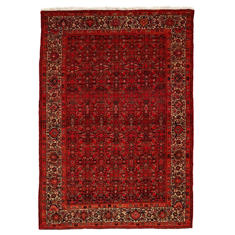 SEMI ANTIQUE PERSIAN SENNEH 4’2″ x 5’11”