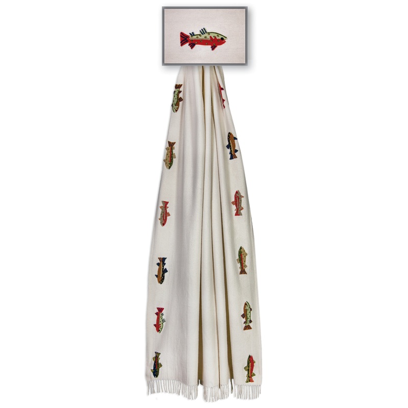 Summer Trout – 52″ x 70″ Throw Blanket