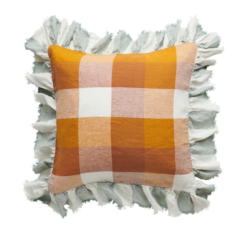 Biscuit Full Ruffle Cushion 50 x 50 cm