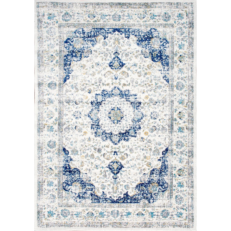 Distressed Persian Rug | Blue