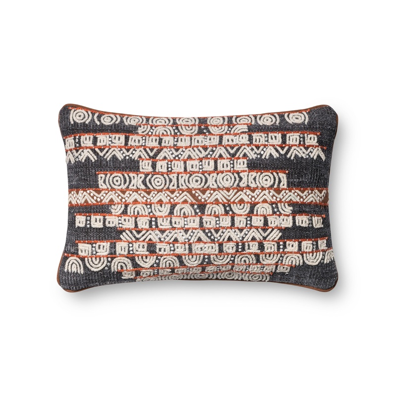 Loloi Pillow | Blue / Rust