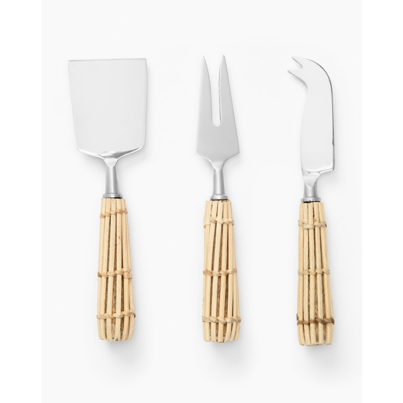 Rattan Cheese Knives