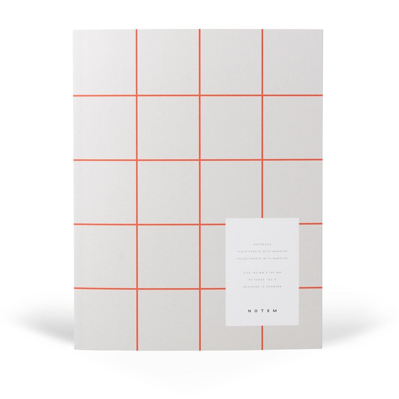 UMA Flat Notebook, Large – Light Gray