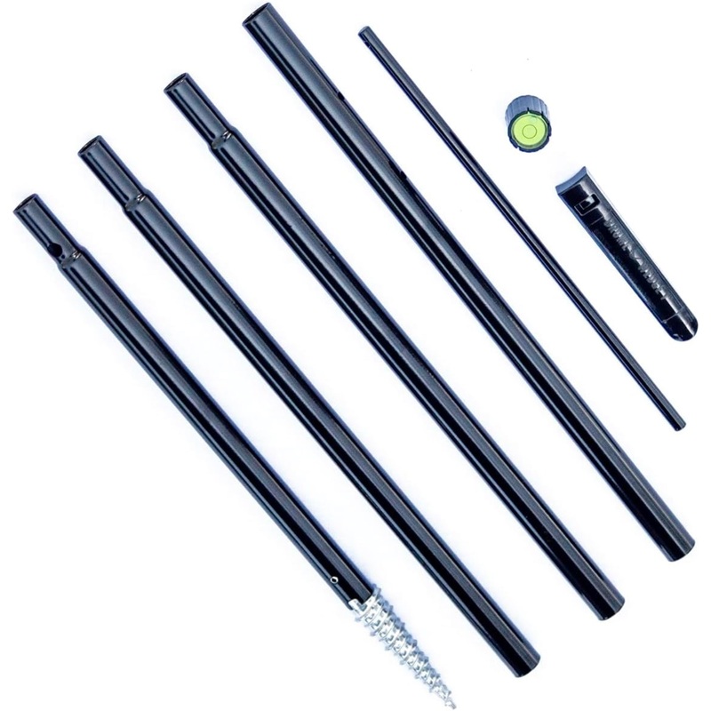 Brome BirdsUP Single Pole Kit for Wild Bird Feeders, Black, 1″
