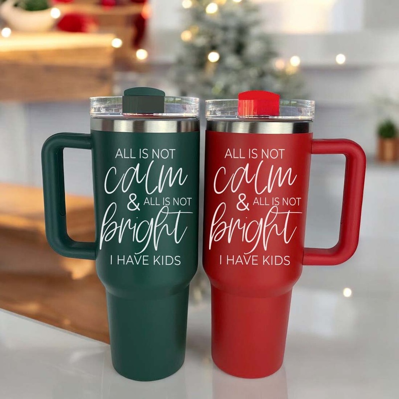 Calm & Bright Christmas Tumbler- 40oz