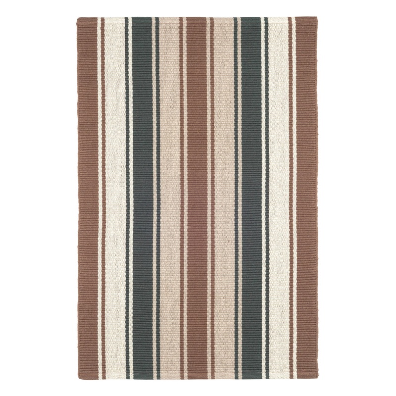 Elliot Handwoven Cotton Rug | Brown