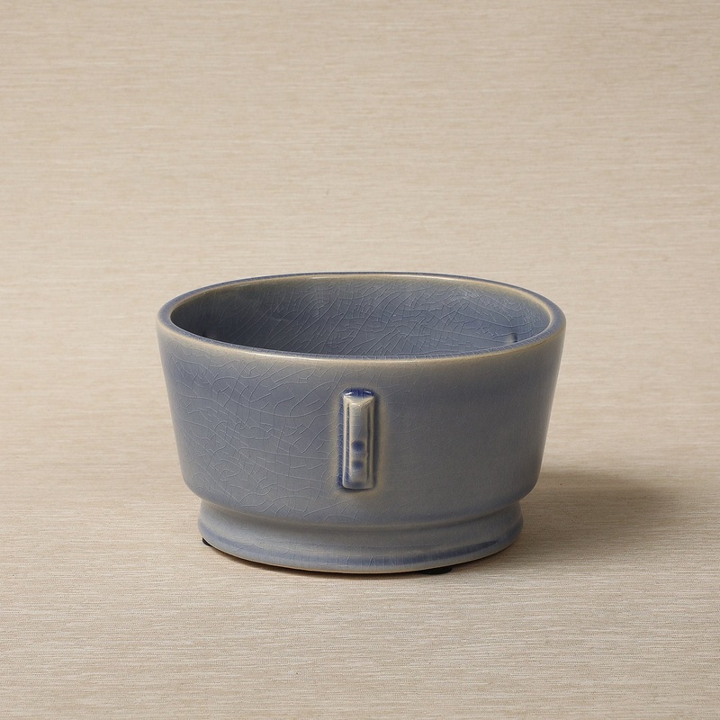 Henri Low bowl in antique blue